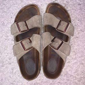 Birkenstocks with suede leather